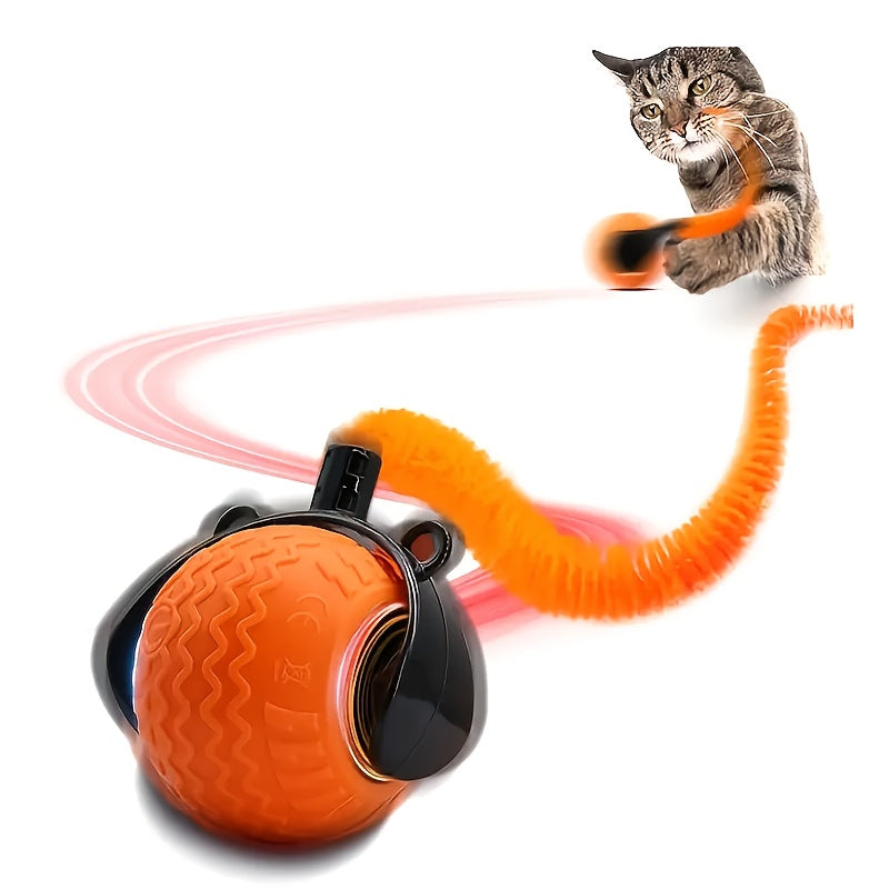Automatic Interactive Cat Toy Ball - Rechargeable with 3 Speeds
