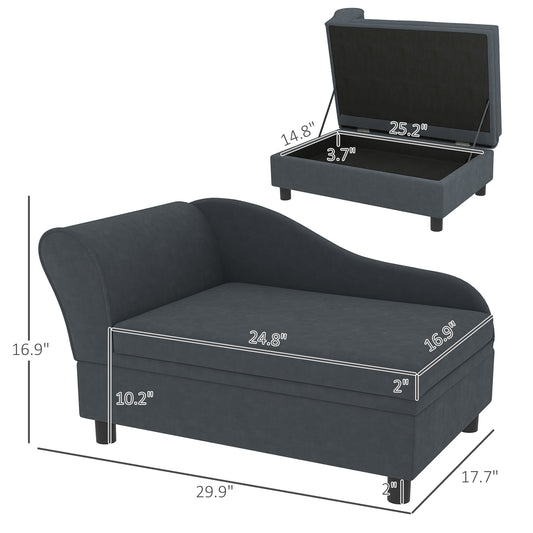 Pet Couch Bed with Storage - For Cats & Small Dogs
