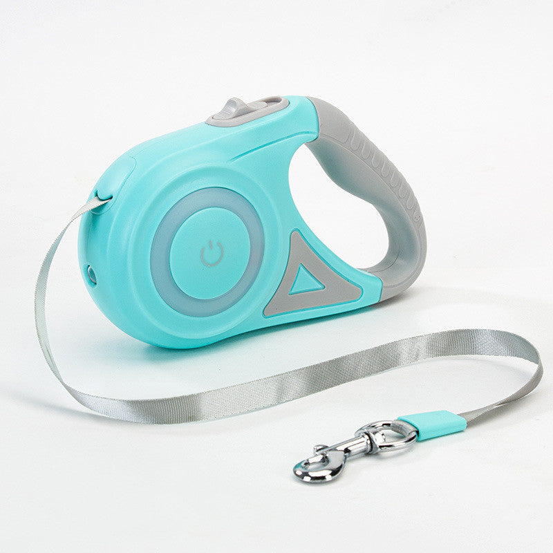 Retractable Dog Leash with LED Spotlight - Automatic Lock