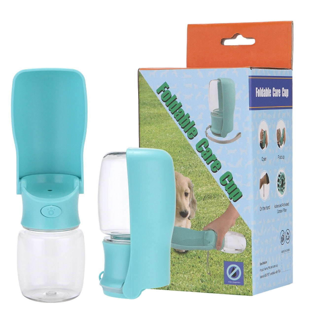 Portable Foldable Pet Water Bottle - Travel Dispenser