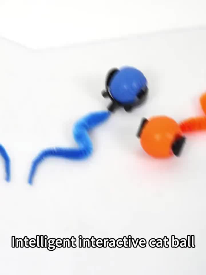 Automatic Interactive Cat Toy Ball - Rechargeable with 3 Speeds