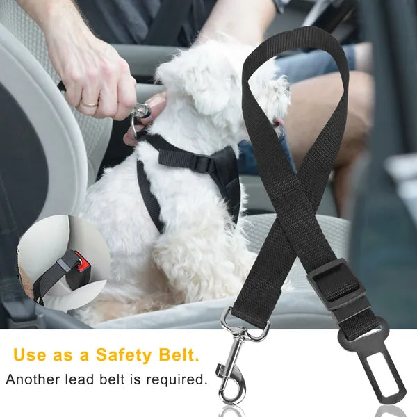 Pet Car Safety Seat Belt Harness for Dogs & Cats - 2pk