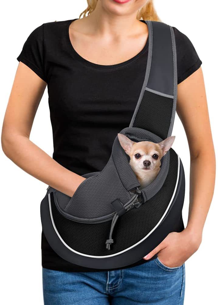 Portable Pet Carrier Crossbody Bag for Dogs & Cats - Outdoor