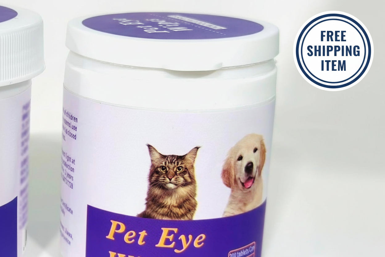Pet Eye Wipes - Gentle Tear Stain Remover for Dogs & Cats, 200ct
