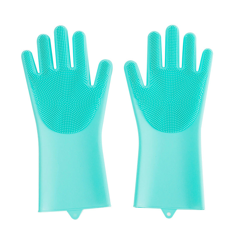 Silicone Pet Grooming Gloves - Massage Brush for Dogs & Cats