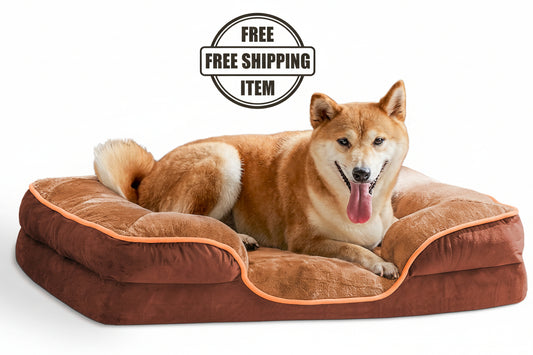 Orthopedic Memory Foam Pet Bed - Washable & Waterproof