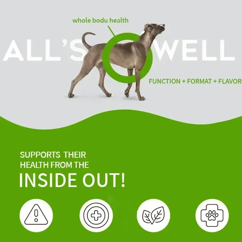 Pure Salmon Oil for Dogs - Natural Omega Fatty Acids Supplement