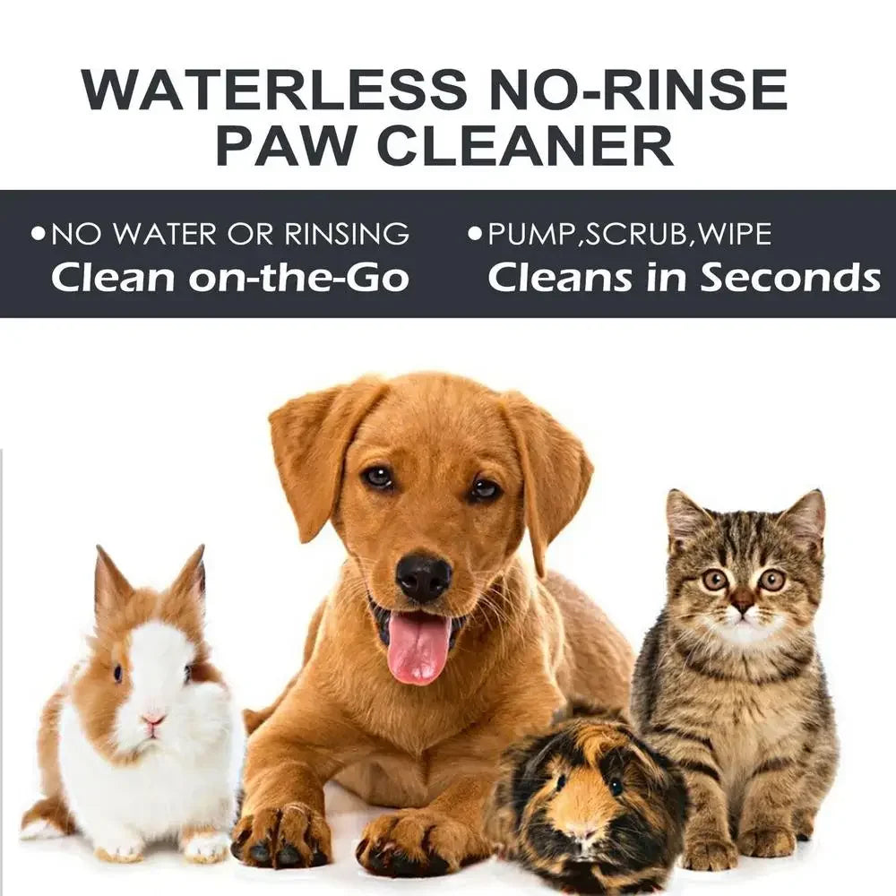 100ml Waterless Paw Cleaner Foam with Brush for Dogs & Cats