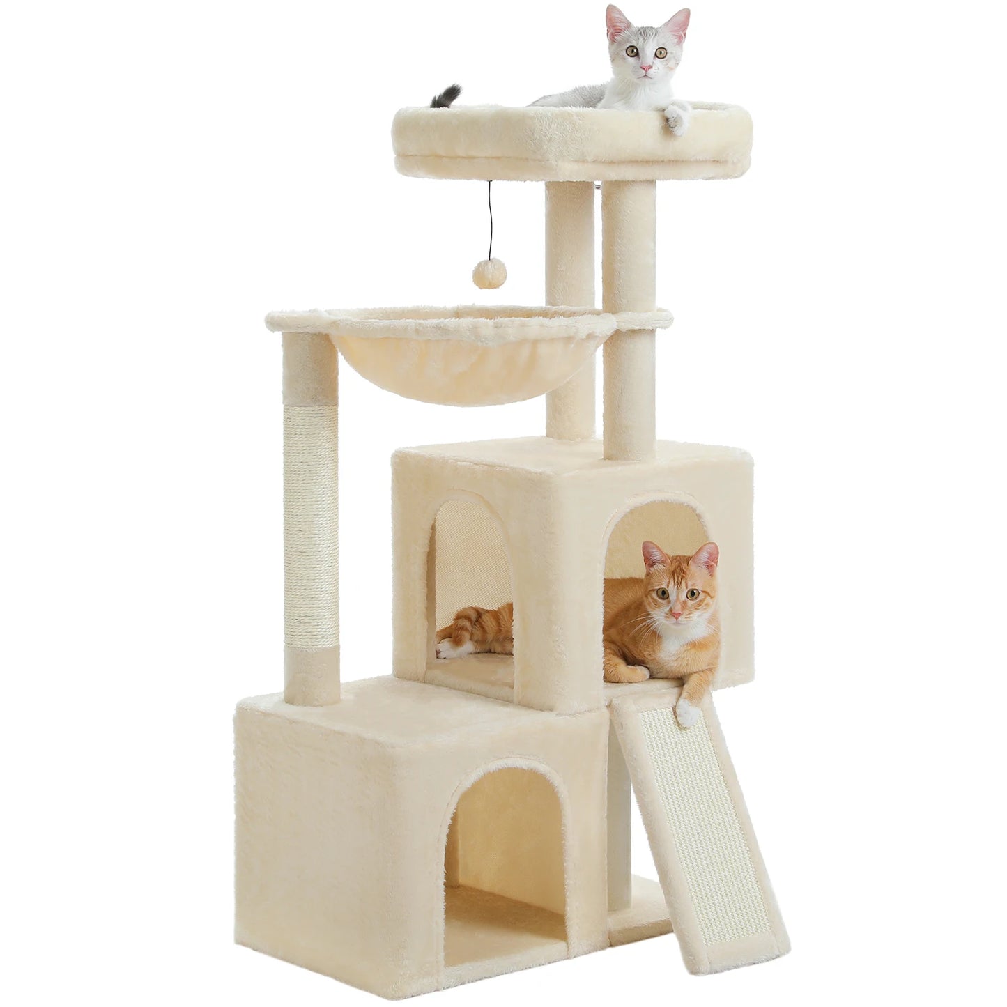 Large Multi-Level Cat Tree with Condos & Sisal Scratching Pads