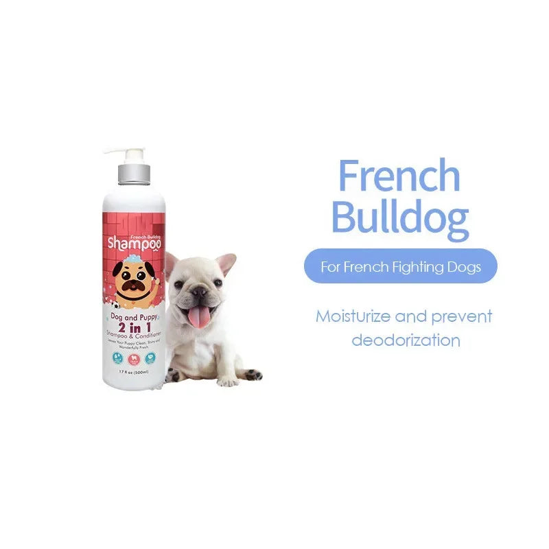500ml Dog Shampoo - Anti-Mite Deodorant with Long-Lasting Scent