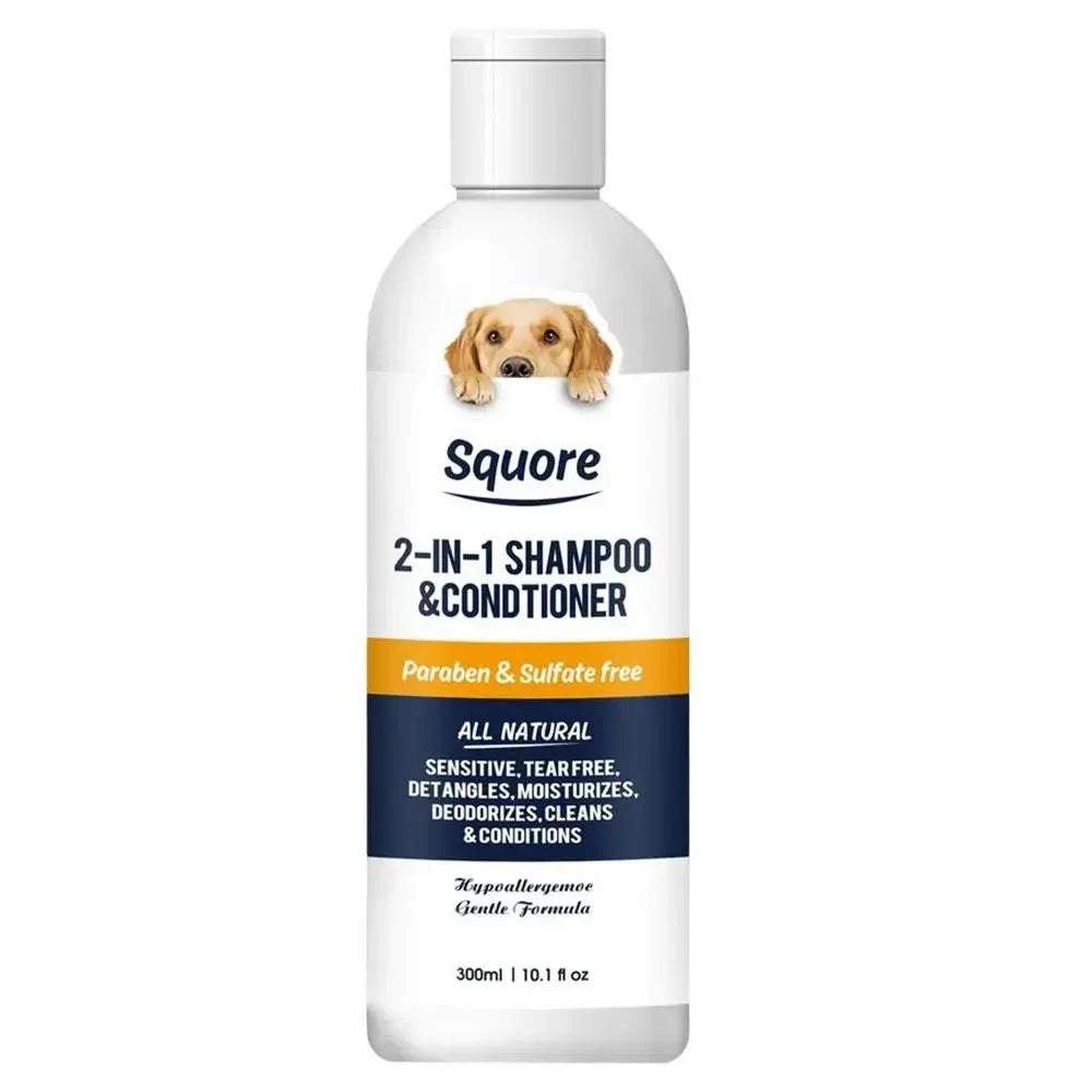2-in-1 Dog Shampoo & Conditioner - pH Balanced for Sensitive Skin