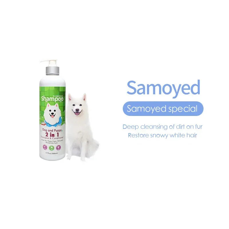 500ml Dog Shampoo - Anti-Mite Deodorant with Long-Lasting Scent