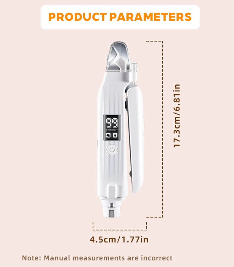 Electric Pet Nail Trimmer & Grinder with LED - For Dogs & Cats