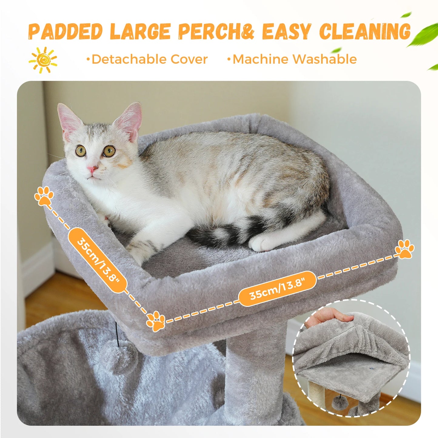 Large Multi-Level Cat Tree with Condos & Sisal Scratching Pads