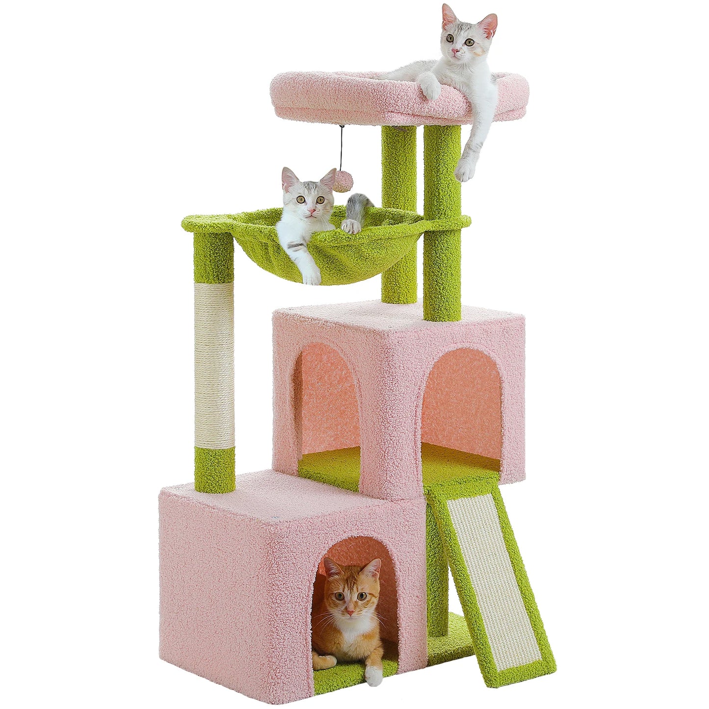 Large Multi-Level Cat Tree with Condos & Sisal Scratching Pads