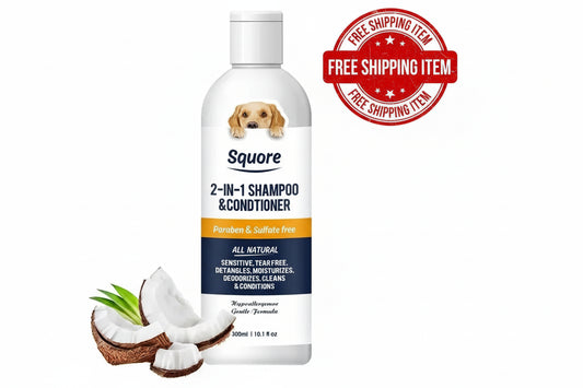 2-in-1 Dog Shampoo & Conditioner - pH Balanced for Sensitive Skin