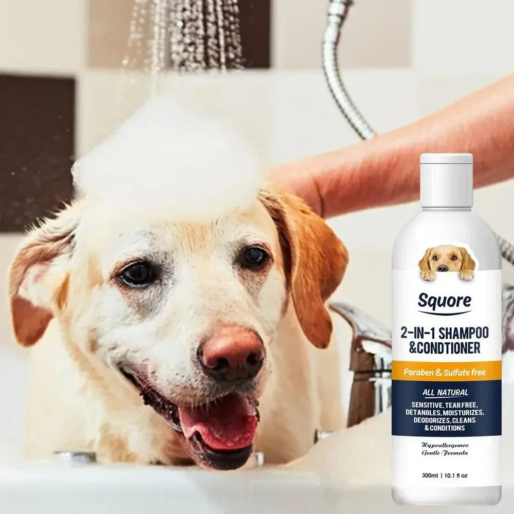 2-in-1 Dog Shampoo & Conditioner - pH Balanced for Sensitive Skin