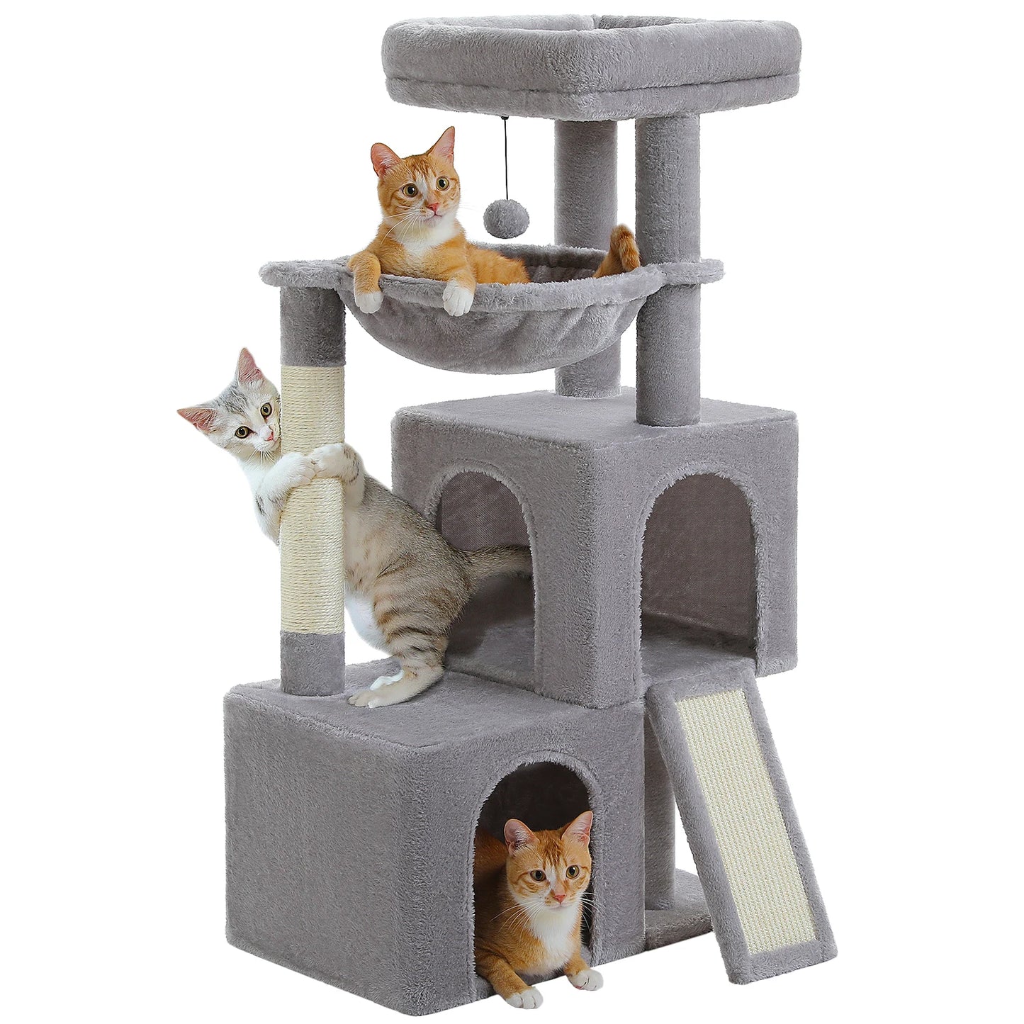 Large Multi-Level Cat Tree with Condos & Sisal Scratching Pads