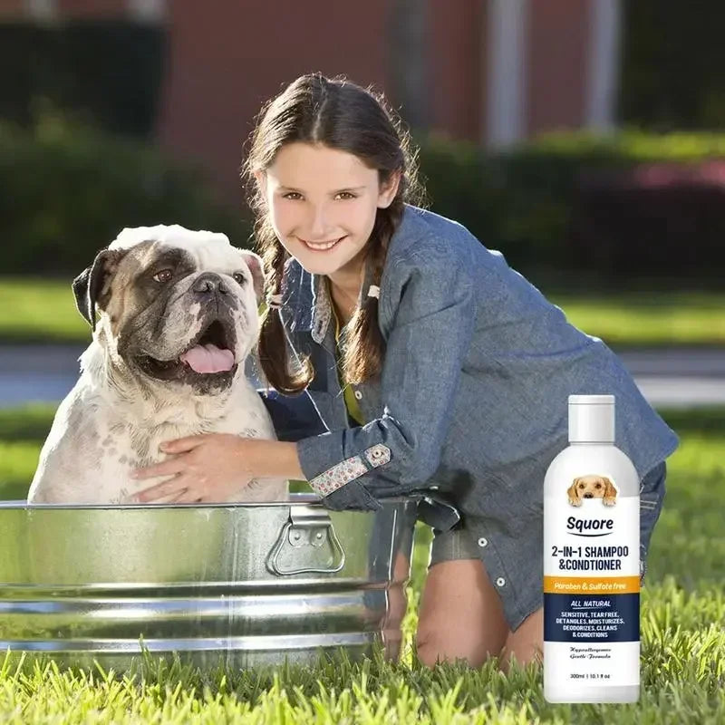 2-in-1 Dog Shampoo & Conditioner - pH Balanced for Sensitive Skin