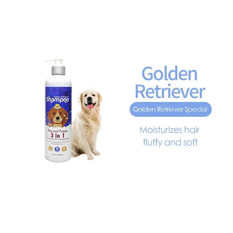 500ml Dog Shampoo - Anti-Mite Deodorant with Long-Lasting Scent