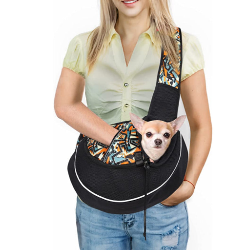 Portable Pet Carrier Crossbody Bag for Dogs & Cats - Outdoor