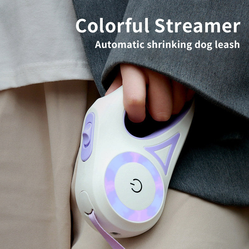 Retractable Dog Leash with LED Spotlight - Automatic Lock