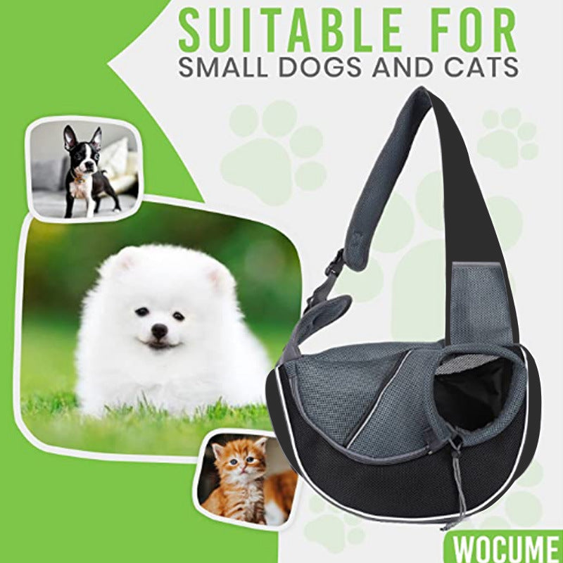 Portable Pet Carrier Crossbody Bag for Dogs & Cats - Outdoor