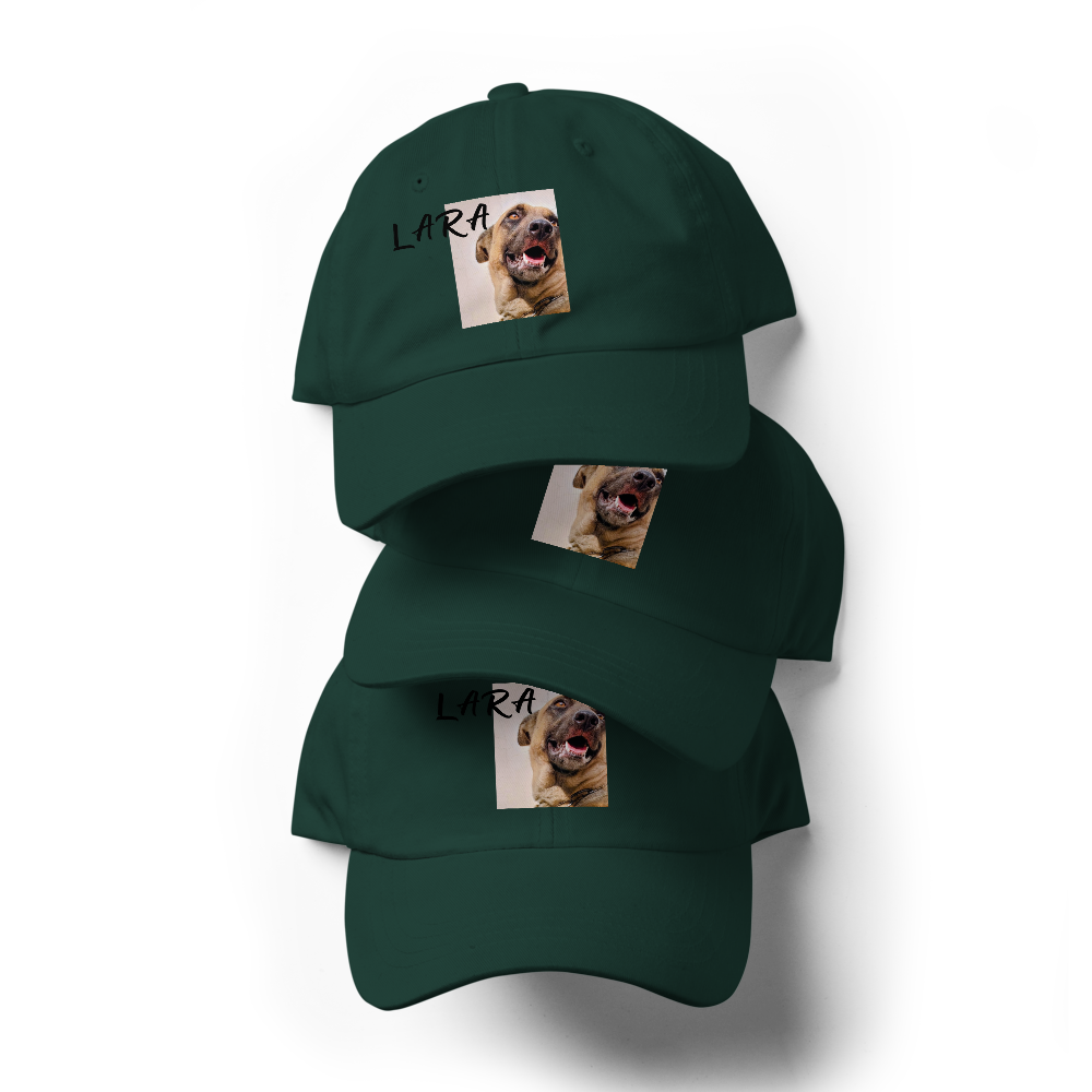 Custom Pet Photo Dad Hat - Personalized Embroidered Cap with Your Pet's Picture