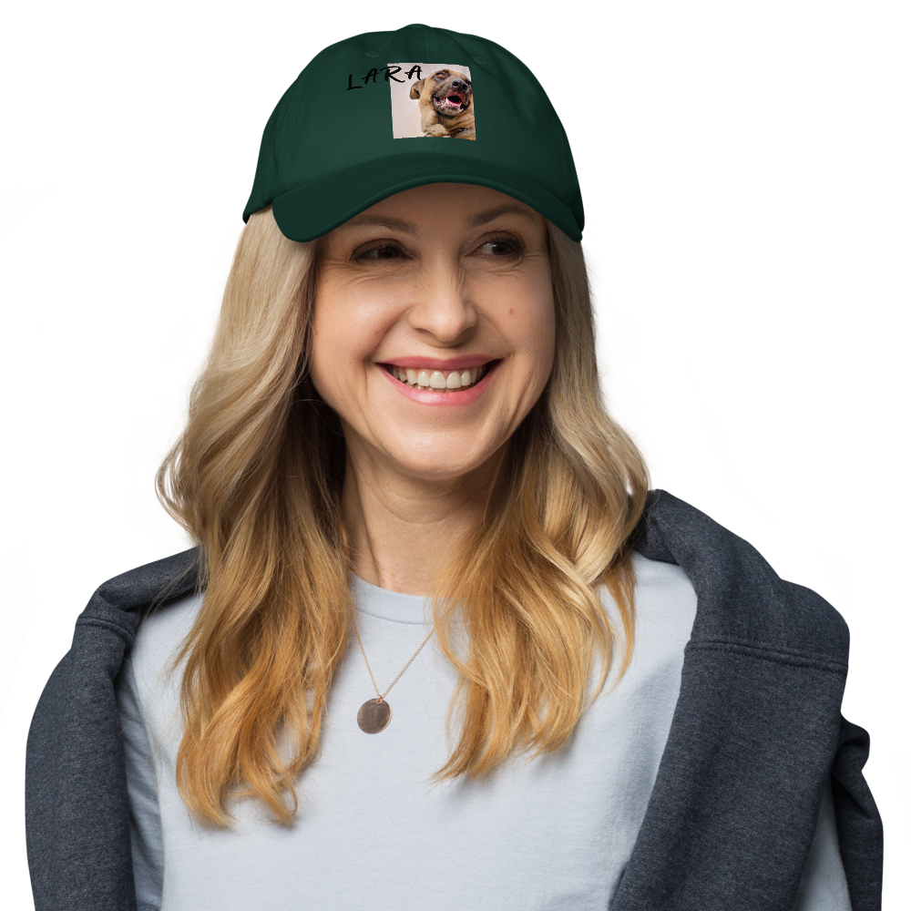 Custom Pet Photo Dad Hat - Personalized Embroidered Cap with Your Pet's Picture