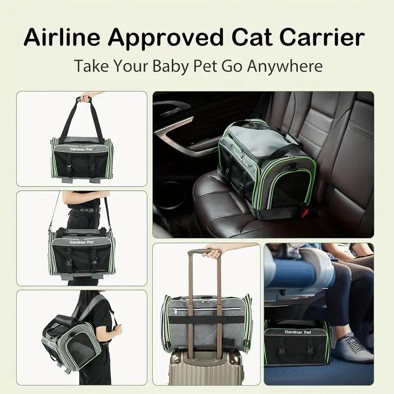 Rolling Pet Carrier - Expandable & Foldable for Small Pets