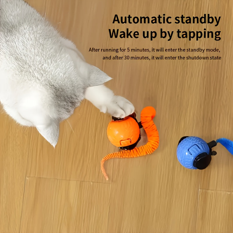 Automatic Interactive Cat Toy Ball - Rechargeable with 3 Speeds